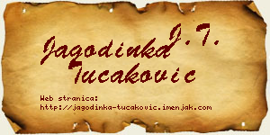 Jagodinka Tucaković vizit kartica